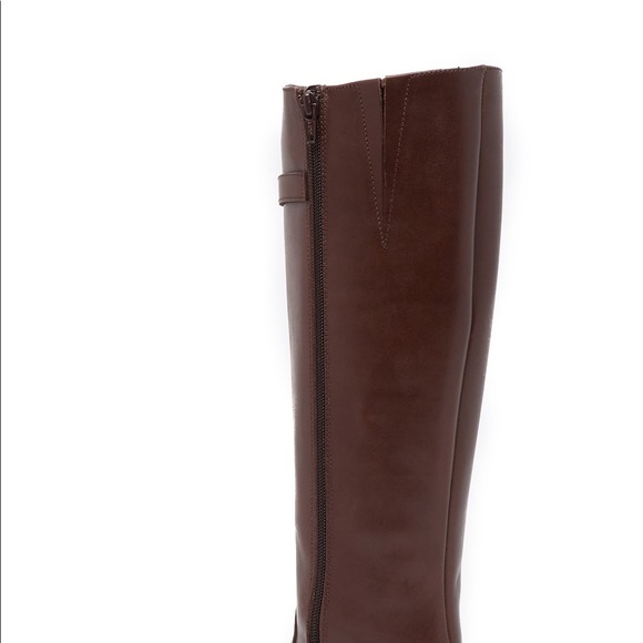 ITALIAN SHOEMAKERS NWT BROWN LEATHER BOOTS SZ 7 - Picture 4 of 10